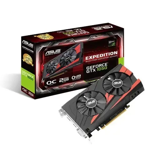 ASUS EX-GTX 1050-O2G 2GB 128Bit GDDR5 HDMI/DVI/DP Gaming (Oyuncu) Ekran Kartı