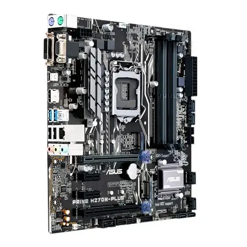 Asus Prime H270M-Plus Intel H270 Soket 1151 DDR4 2400MHz mATX Gaming(Oyuncu) Anakart