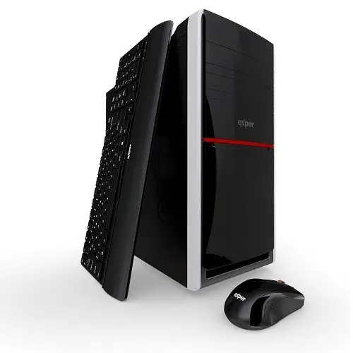 Exper Active DEX362 Intel Core i3-6098P 3.60GHz 4GB DDR4 1TB 1GB AMD Radeon R5 220 Win10 Masaüstü Bilgisayar