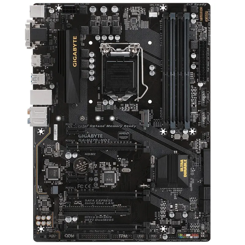 Gigabyte GA-H270-HD3 Intel H270 Soket 1151 DDR4 2400MHz ATX Anakart