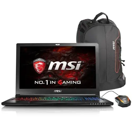 MSI GS63VR 7RF(Stealth Pro 4K)-266TR i7-7700HQ Max.3.80GHz 32GB DDR4 256GB SSD + 1TB 7200Rpm 6GB GTX 1060 15.6″ UHD 4K Windows 10 Gaming Notebook