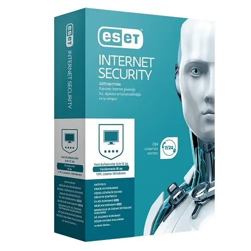 Eset Nod32 Internet Security 1 Kullanıcı 1 Yıl Virüs Yazılımı