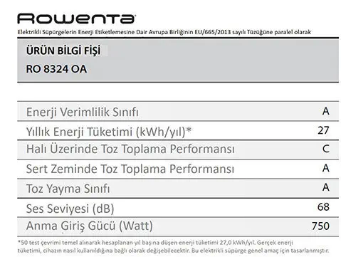 Rowenta RO8324 Silence Force MultiCyclonic Elektrikli Süpürge
