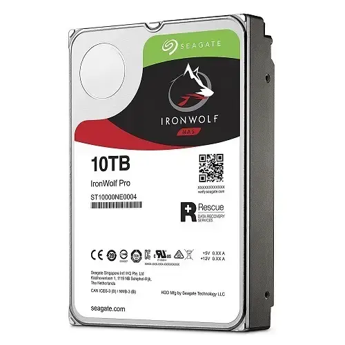 Seagate IronWolf Pro ST10000NE0004 3.5″ 10TB 7200Rpm SATA 6Gb/sn 256MB Önbellek RV Sensör 214 MB/sn Nas Disk