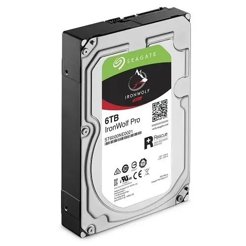 Seagate IronWolf Pro ST6000NE0021 3.5″ 6TB 7200RPM SATA 3.0 256MB 214MB/s RV Sensör 7/24 Nas Disk