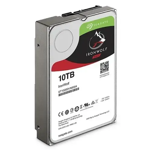 Seagate IronWolf ST10000VN0004 3.5″ 10TB 7200Rpm SATA 6Gb/sn 256MB Önbellek 210MB/s RV Sensör Nas Disk