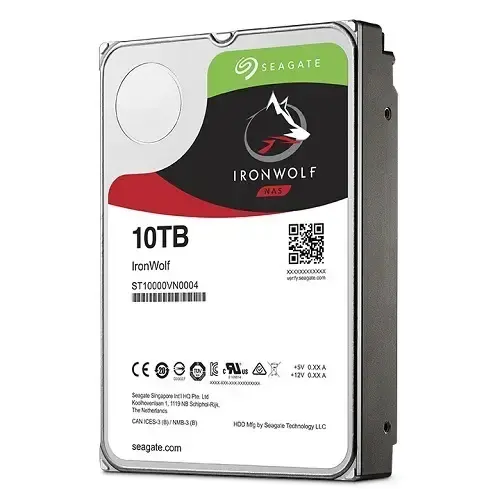 Seagate IronWolf ST10000VN0004 3.5″ 10TB 7200Rpm SATA 6Gb/sn 256MB Önbellek 210MB/s RV Sensör Nas Disk