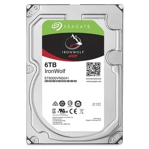 Seagate IronWolf ST6000VN0041 3.5″ 6TB 7200RPM SATA 3.0 128MB 195MB/s RV Sensör 7/24 Nas Disk