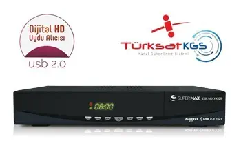 Supermax Dragon Kasalı Full HD Dijital Uydu Alıcısı