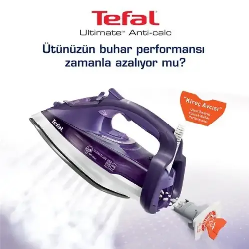 Tefal FV9640 Ultimate 400 Anti-Calc 2600W Buharlı Ütü 