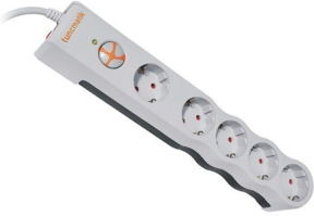 Tunçmatik TSK6134 Powersurge 5'Li 1050 Joule Beyaz 1.5 Mt. Akım Koruyucu Priz - Beyaz
