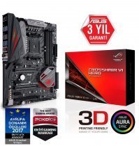 Asus CROSSHAIR VI HERO AMD X370 Soket AM4 DDR4 3200(O.C.)MHz ATX Gaming (Oyuncu) Anakart
