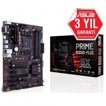 Asus PRIME B350-PLUS AMD B350 Soket AM4 DDR4 3200(O.C.)MHz ATX Gaming Anakart
