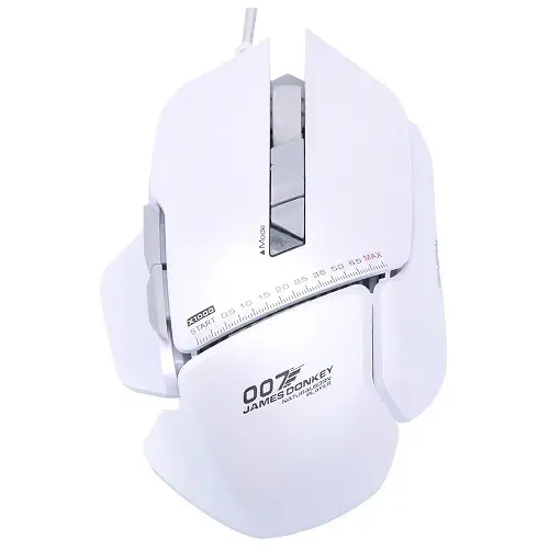 James Donkey 007 8200DPI 7 Tuş RGB LED Aydınlatmalı Pro Modüler LED DPI Göstergeli Avago Omron Switchli USB Lazer Programlanabilir Pro Gaming Mouse