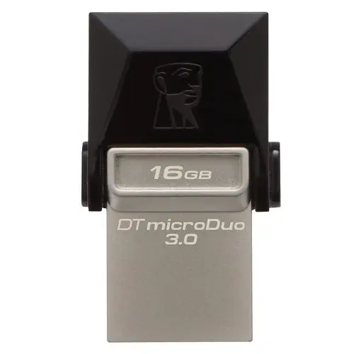 Kingston DTDUO3/16GB DataTraveler MicroDuo 16GB USB 3.0 OTG 70MB/s-10MB/s USB Flash Bellek