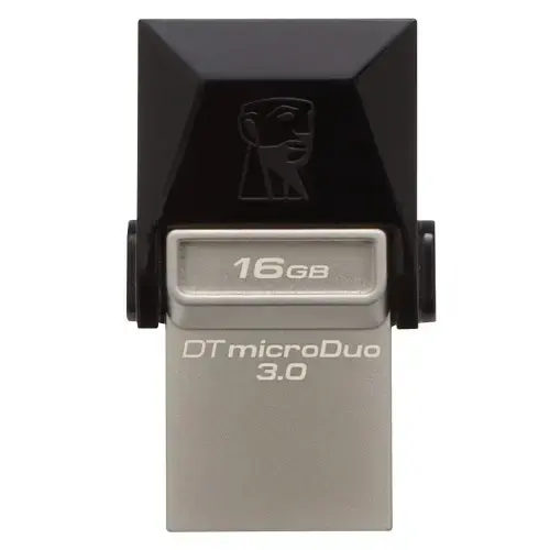 Kingston DTDUO3/16GB DataTraveler MicroDuo 16GB USB 3.0 OTG 70MB/s-10MB/s USB Flash Bellek