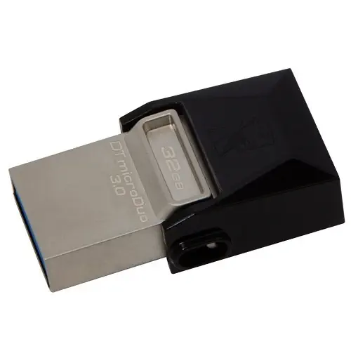Kingston DTDUO3/32GB DataTraveler MicroDuo 32GB USB 3.0 OTG 70MB/s-15MB/s USB Flash Bellek