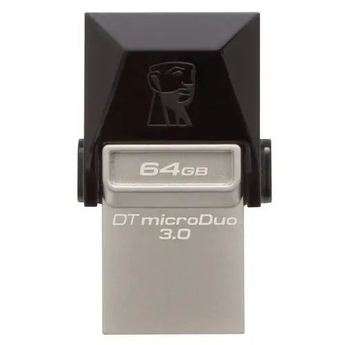 Kingston DTDUO3/64GB DataTraveler MicroDuo 64GB USB 3.0 OTG 70MB/s-15MB/s USB Flash Bellek