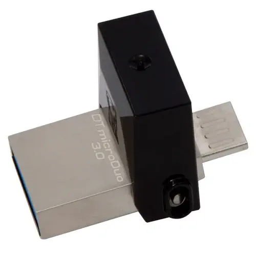 Kingston DTDUO3/64GB DataTraveler MicroDuo 64GB USB 3.0 OTG 70MB/s-15MB/s USB Flash Bellek