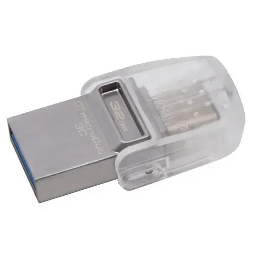 Kingston DataTraveler microDuo 3C 32GB 100-15MB/s USB 3.1 USB Bellek DTDUO3C/32GB