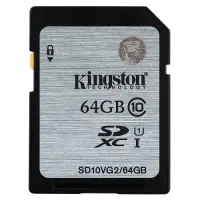 Kingston 64GB Class10 45MB/s UHS-I SDHC Hafıza Kartı SD10VG2/64GB