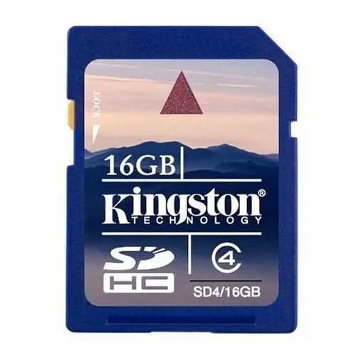 Kingston 16GB Class 4 SDHC Hafıza Kartı SD4/16GB