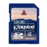 Kingston  16GB Class 4 SDHC Hafıza Kartı SD4/16GB
