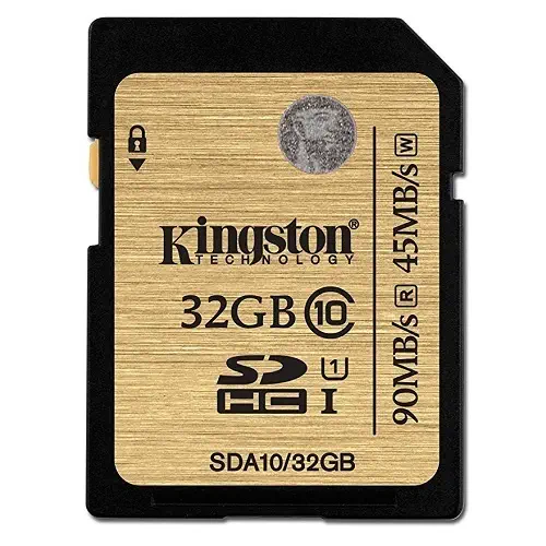 Kingston SDA10/32GB 32GB SDHC/SDXC Class 10 UHS-I 90MB/45MB/s Hafıza Kartı