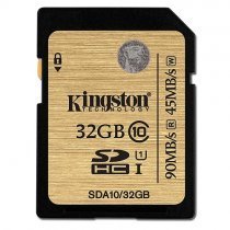 Kingston SDA10/32GB 32GB SDHC/SDXC Class 10 UHS-I 90MB/45MB/s Hafıza Kartı