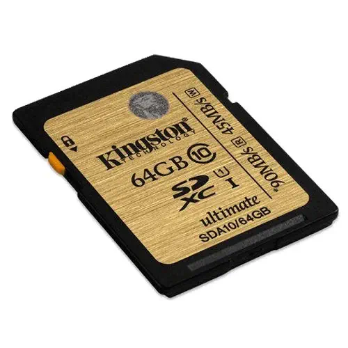 Kingston SDA10/64GB 64GB SDHC/SDXC Class 10 UHS-I 90MB/45MB/s Hafıza Kartı