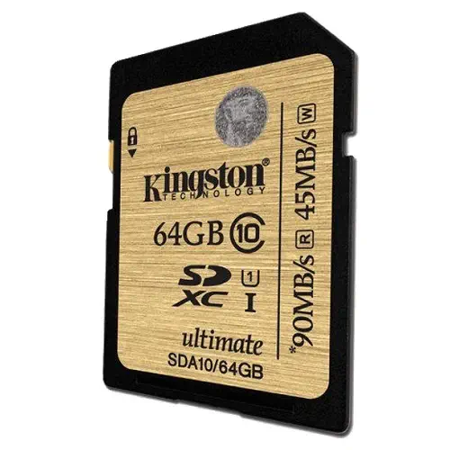 Kingston SDA10/64GB 64GB SDHC/SDXC Class 10 UHS-I 90MB/45MB/s Hafıza Kartı
