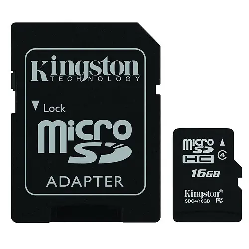AYNI ÜRÜN VAR AÇILMAYACAK(38654).Kingston 16GB Class 4 MicroSD Hafıza Kartı SDC4/16GB