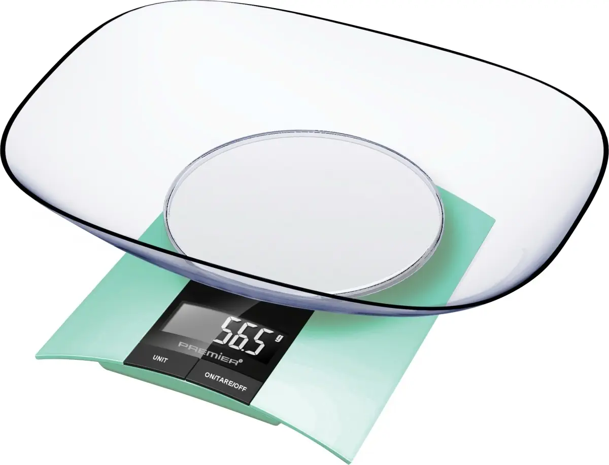 Premier PKS 293 3KG LCD Göstergeli Taşlı Dijital Mutfak Tartısı Yeşil