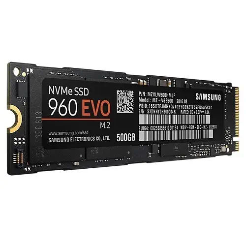 Samsung 960 EVO  500GB  PCIe M.2 SSD (Okuma 3200MB / Yazma 1800MB)-MZ-V6E500BW