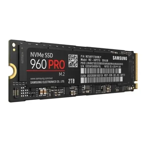 Samsung 960 PRO NVMe 2TB 3500MB/2100MB/s M.2 SSD Disk - MZ-V6P2T0BW