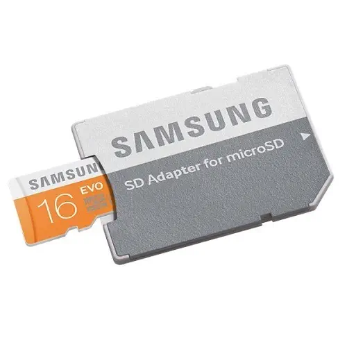 Samsung Evo MB-MP16DA/TR 16GB Class 10 48 MB/s microSD Kart (SD Adaptor)