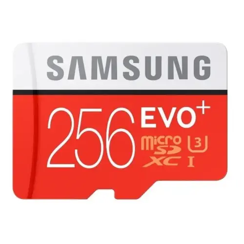 Samsung Evo Plus MB-MC256DA/EU 256GB 95-90MB/s Class 10 microSD Kart (SD Adaptör)