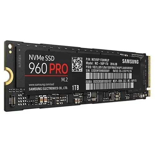Samsung 960 PRO 1TB 3500MB/2100MB/s NVMe M.2 SSD Disk - MZ-V6P1T0BW