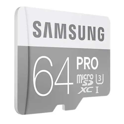 Samsung Pro MB-MG64EA/EU 64GB 90-80 MB/s Class 10 microSDHC Kart (SD Adaptör)