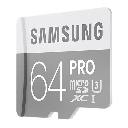 Samsung Pro MB-MG64EA/EU 64GB 90-80 MB/s Class 10 microSDHC Kart (SD Adaptör)