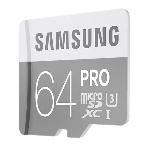 Samsung Pro MB-MG64EA/EU 64GB 90-80 MB/s Class 10 microSDHC Kart (SD Adaptör)