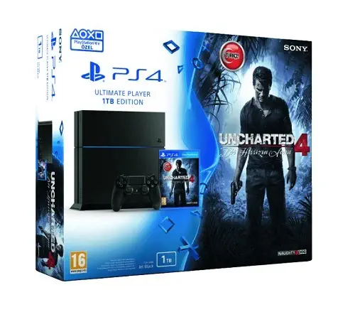 Sony Playstation 4 1TB Ultimate Player Edition Oyun Konsolu + Uncharted 4 Oyun (Türkçe Dublaj)