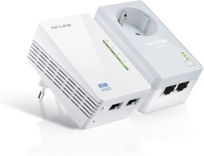 Tp-Link TL-WPA4226KIT AV500 300 Mbps Kablosuz 2 LAN Portlu 300 Metre Mesafeli Priz Girişli Powerline Adaptör