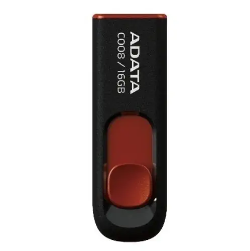 AData C008 16GB USB 2.0 Retractable Capless Usb Bellek ( AC008-16G-RKD )