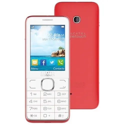 Alcatel 2007X Tuşlu Kırmızı Cep Telefonu (Distribütör Garantili)
