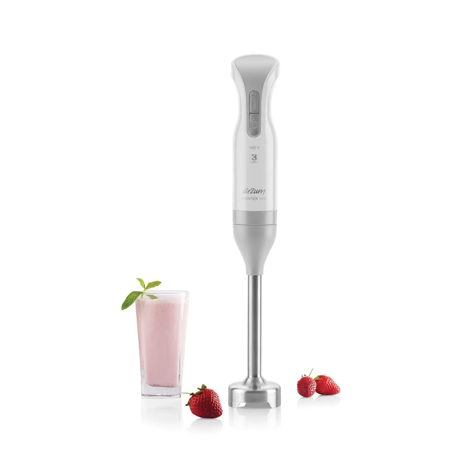  Arzum AR1014 Prostick 1500W Çubuk Blender Seti Beyaz