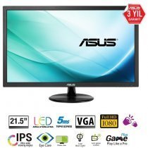 Asus VP228DE 21.5" Full HD 5ms Analog 5ms Siyah LED Monitör