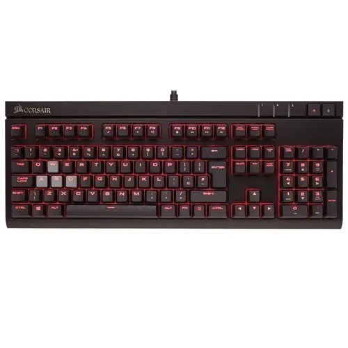 Corsair Strafe LED Işıklı Mekanik Cherry MX Red ENG Q Gaming (Oyuncu) Klavye - CH-9000088-EU