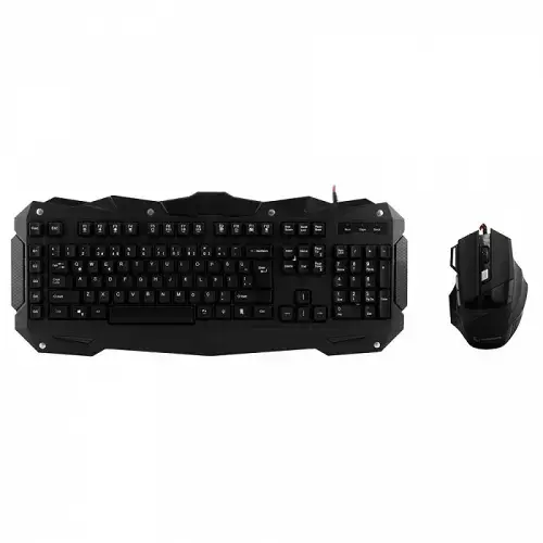 Everest Rampage KM-R1 Türkçe Q USB Makrolu Ledli Multimedia Siyah Gaming (Oyuncu) Klavye Mouse Seti