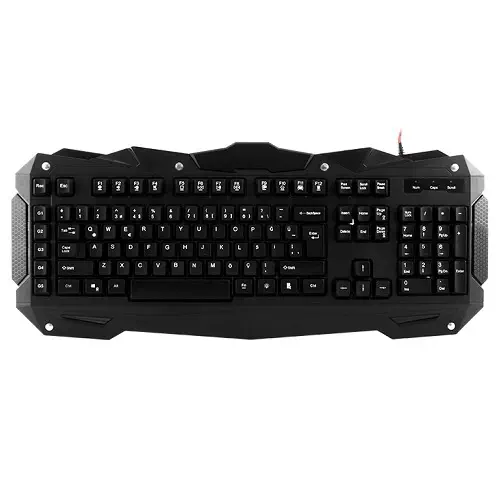 Everest Rampage KM-R1 Türkçe Q USB Makrolu Ledli Multimedia Siyah Gaming (Oyuncu) Klavye Mouse Seti